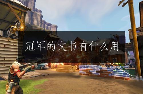 冠军的文书有什么用