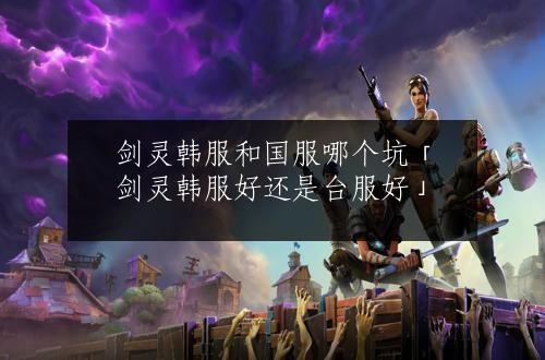 剑灵韩服和国服哪个坑「剑灵韩服好还是台服好」